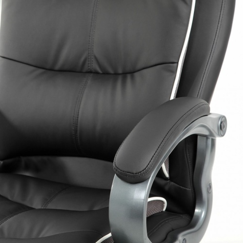 Кресло руководителя Brabix Premium Strong HD-009 до 200 кг, экокожа/ткань, черное 531945 фото 5